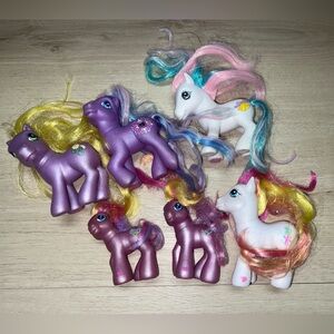 Vintage 90’s My Little Pony Lot – 6 Ponies G3 Era Hasbro